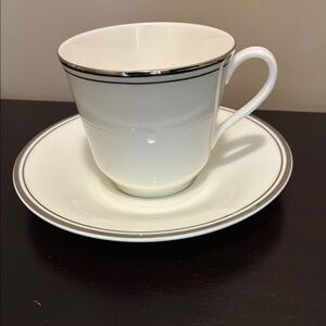 Royal Doulton Platinum Concord Teacup and Saucer